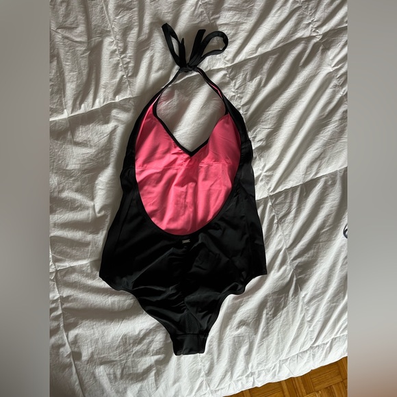 PINK Black One Piece Swimsuit - Picture 2 of 2